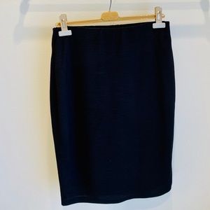 Black Midi Pencil Skirt